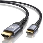 Mini cble hdmi vers hdmi 1. 8m, cordon hdmi 2. 0 haute vitesse 4k 60hz, compatible avec appareil photo, ...