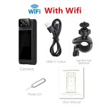 Mini camra hd 4k, wifi, portable, petit enregistreur vido numrique, batterie de police, vision nocturne ...