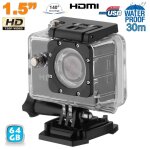 Mini caméra sport hd 720p étanche 30m écran 1. 5' photos vidéo 140 noir 64 go - yonis Mini caméra sport hd 720p étanche 30m écran 1. 5' photos vidéo 140 noir 64 go - yonis