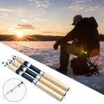 Mini canne  pche tlescopique portable en forme de stylo, outil pratique pliable pour la pche en hiver, ...