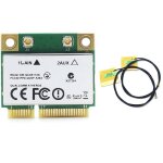Mini carte rseau sans fil pcie qca6174, 1200m, 2. 4g / 5g, double frquence, bluetooth 4. 1, avec 2 ...