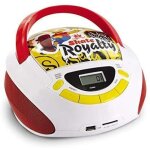 Mini chaine hifi radio lecteur cd usb sd aux - in bart rider rouge blanc