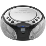 Mini chaine hifi stro fm cd bluetooth usb noir gris