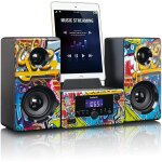 Mini chaine hifi stro fm usb bluetooth compact tags