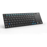 Mini clavier 2. 4ghz sans fil azerty (version française) avec grande taille touchpad pour smart tv, htpc, ... Mini clavier 2. 4ghz sans fil azerty (version française) avec grande taille touchpad pour smart tv, htpc, ...