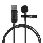 Mini cravate micro a condensateur a pince avec prise usb