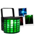 Mini dekker american dj - jeu de lumi�re led - effet derby / strobe - dmx - 512 - portable et l�ger