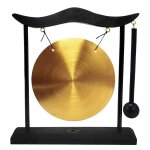 Mini desktop gong instrument cymbales gong avec maillet pour home deco - a Mini desktop gong instrument cymbales gong avec maillet pour home deco - a