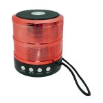 Mini enceinte bluetooth portable micro carte sd fonction kit mains libres rouge + sd 4go yonis
