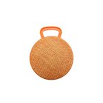 Mini enceinte bluetooth portable rond textur� tissu avec support appel mains - libres et carte tf orange ...