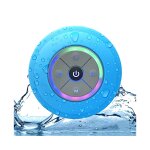 Mini enceinte de douche bluetooth sans fil, tanche ipx4, avec radio fm, appels mains libres et lumires ...