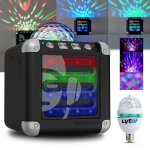 Mini enceinte sur batterie bluetooth idance cube mini 3 � leds rgb usb - 3w rms + mini diams