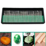 Mini forets de 3mm, 30 pièces, têtes de meulage en diamant, lime à bavure, outil rotatif, foret de sculpture ... Mini forets de 3mm, 30 pièces, têtes de meulage en diamant, lime à bavure, outil rotatif, foret de sculpture ...