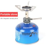 Mini four de camping pliant, brleur  gaz d'extrieur, four de survie, rchaud de camping, briquet, ...
