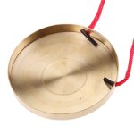 Mini gong a vent avec corde rouge, cymbales a main pour enfants, entranement du rythme, jouet de percussion, ...