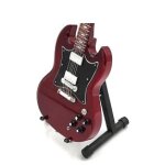 Mini guitare deco 22 cm gibson classic sg angus youbg acdc