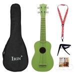 Mini guitare hawa�enne a 4 cordes, 21 pouces, dessin anim�, ukulele, bois de tilleul, peint color�, cadeaux ...