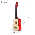Mini guitare portable de 21 pouces, 6 cordes, ukulele, jouet d'apprentissage pour enfants d�butants, ...