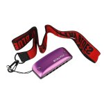 Mini harmonica diatonique a 7 trous, avec lanières, cadeaux d'anniversaire - type c tone for purple Mini harmonica diatonique a 7 trous, avec lanières, cadeaux d'anniversaire - type c tone for purple