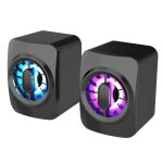 Mini haut parleur a1 rgb pour ordinateur, bo�tier de son filaire aliment� par usb, caisson de basses ...