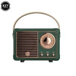 Mini haut - parleurs bluetooth vintage sans fil, radio fm vintage crative, haut - parleurs portables ...