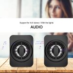Mini haut parleurs filaire usb rgb, 2x, pour ordinateur portable, de bureau, audio stro 6w