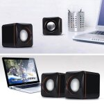 Mini haut parleur portable en plastique, avec cble usb, audio carr, lecteur de musique, pour iphone, ...