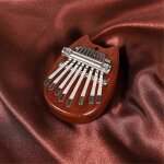 Mini kalimba 8 cl exquis doigt pouce piano, dbutants mlomanes amateurs joueurs, pendentif mignon pentag ...