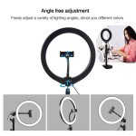 Mini lampe led 6 pouces avec tr�pied, �clairage annulaire et macro, pour studio photo, vid�o youtube ...