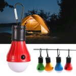 Mini lanterne portable � led, lampe d'urgence, imperm�able, avec crochet, pour camping, 4 couleurs