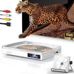 Mini lecteur dvd pour tv, 1080p compact lecteur dvd multizone avec port hdmi / av sortie, ntsc / pal, ...
