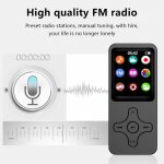 Mini lecteur mp3 baladeur avec e - book et enregistreur vocal, compatible bluetooth 5. 0, lecteur de ...