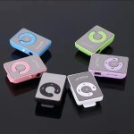 Mini lecteur mp3 � clip, support de carte micro sd tf 32 go, design �l�gant, miroir de sport portable ...