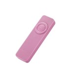 Mini lecteur de musique portable usb sport u, 2 pices, support de carte tf 32 go (noir et rose)