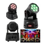 Mini lyre led rgbw 7 x 10 w, led rvbb dmx et maître / esclave lyre professionelle Mini lyre led rgbw 7 x 10 w, led rvbb dmx et maître / esclave lyre professionelle