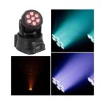 Mini lyre led wash rgbw 7 x 10 w led rvbb dmx et maître / esclave lyre professionelle Mini lyre led wash rgbw 7 x 10 w led rvbb dmx et maître / esclave lyre professionelle