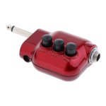 Mini micro de guitare en métal, pré ampli eq di egaliseur, bricolage rouge Mini micro de guitare en métal, pré ampli eq di egaliseur, bricolage rouge