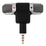 Mini microphone st�r�o num�rique portable, pour enregistreur, t�l�phone portable, casque, microphone ...