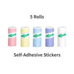 Mini papier autocollant pour imprimante thermique, rouleaux adhésifs multicolores pour imprimante thermique, ... Mini papier autocollant pour imprimante thermique, rouleaux adhésifs multicolores pour imprimante thermique, ...