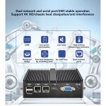 Mini pc cpu j4125 ddr4 8g pc industriel sans ventilateur avec deux ports lan gigabit anti - poussire ...