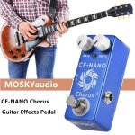 Mini - pédale de guitare electrique, effet compresseur, coque entièrement en métal, véritable accessoire ... Mini - pédale de guitare electrique, effet compresseur, coque entièrement en métal, véritable accessoire ...