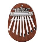 Mini piano a pouce kalimba 8 touches en bois massif, jouet avec pendentif lanire, cadeaux pour dbutants ...