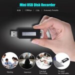 Mini portable 8 go u disque enregistreur vocal audio dictaphone