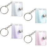 Mini pporte - cls album photo 4 pices mini album photo souple binder album photo portable stockage ...