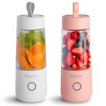 Mini presse fruits lectrique portable de 350ml, rechargeable par usb, presse agrumes, bouteille de sport, ...
