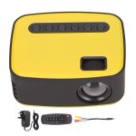 Mini projecteur 1920x1080p interface micro usb haut - parleur 2w noir jaune projecteur portable pour ... Mini projecteur 1920x1080p interface micro usb haut - parleur 2w noir jaune projecteur portable pour ...