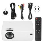 Mini projecteur 4 pouces portable haute dfinition wifi led projecteur domestique 100v 