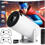 Mini projecteur 4k avec 2 manettes de jeu et plus de 10000 jeux pico projecteur hd 1080p android 12 bluetooth ...