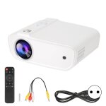 Mini projecteur full hd 1080p led portable blanc perle quipement de projection de bureau  domicile ...