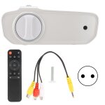 Mini projecteur full hd 1080p led portable blanc perle quipement de projection de bureau  domicile ...